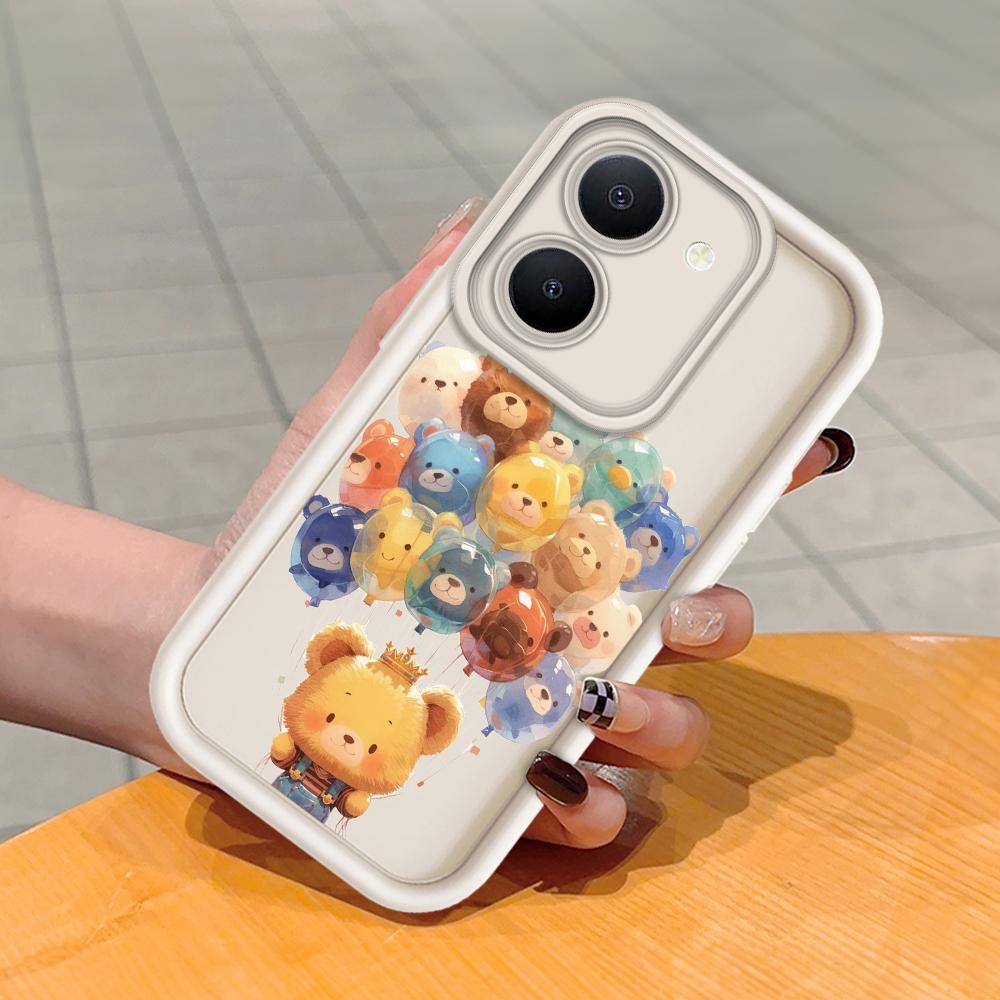 

Мягкий силиконовый квадратный чехол с рисунком лестницы для телефона, полное покрытие, противоударный защитный резиновый чехол для камеры для Vivo Vivo Y20G белый