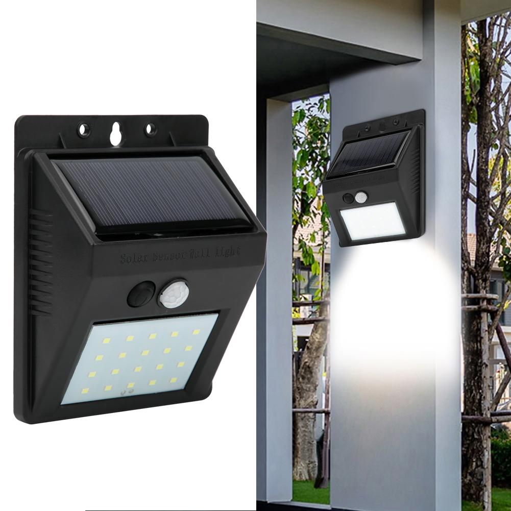 Solar Sensor Wall Lamp 20LED for Outdoor Yard Corridor Driveways Porches Garden Security