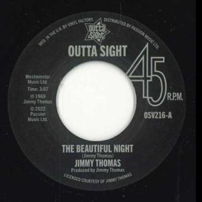 Disque 7 pouces JIMMY THOMAS - Beautiful Night / Above A Whisper OSV216 Outta Sight 1969 UK Soul/Funk