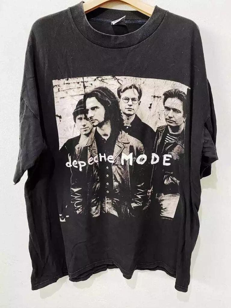 Vintage 1993 Depeche Mode Basic Style Schwarzes Unisex-T-Shirt Nachdruck S-5XL