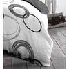 Parure de couette microfibre Audace - 1 housse de couette 140x200 cm + 1 taie d'oreiller 63x63 cm - Gris clair - HOME LINGE PASSION