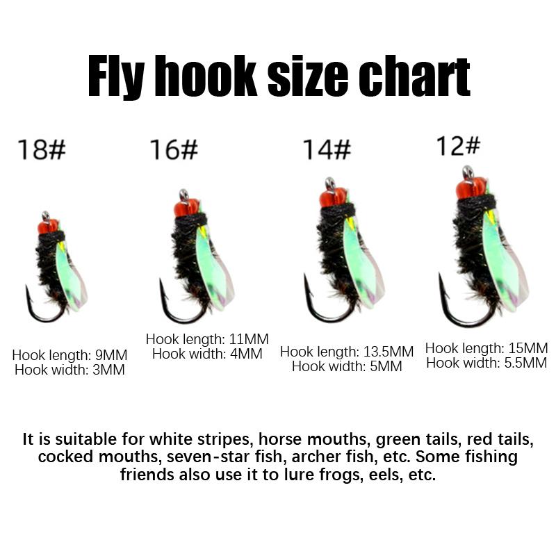 

Luya Fly Bait, Fly Hook, Mung Bean Fly, Horse Mouth, White Striped Tilapia, Predatory Freshwater Fish, Fake Bait Fishing G model 18 чёрный