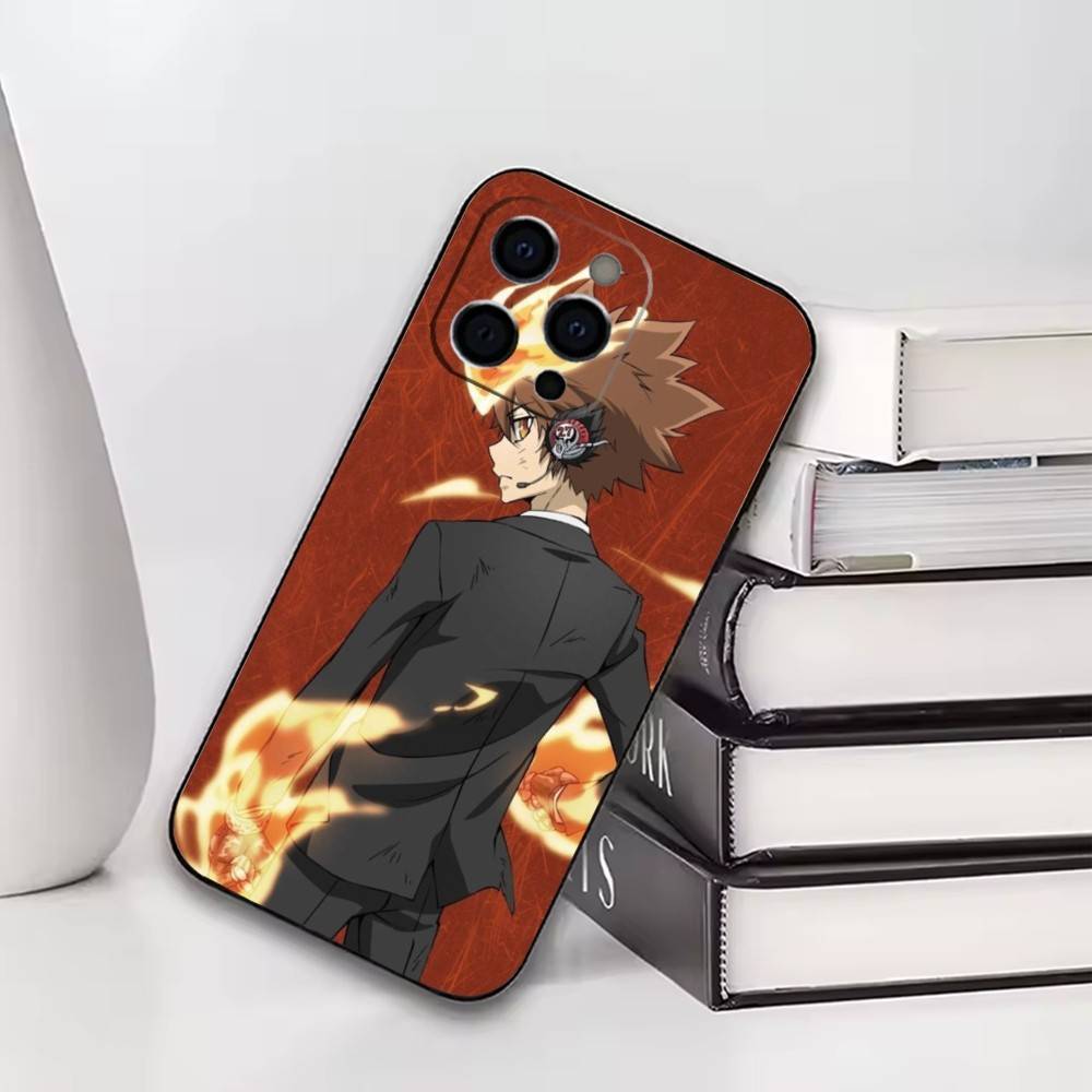 

Reborn Tsunayoshi Sawada Phone Case For iPhone17,16,15,14,13,12,11 Plus,Pro Others Soft Black Cover iPhone14ProMax