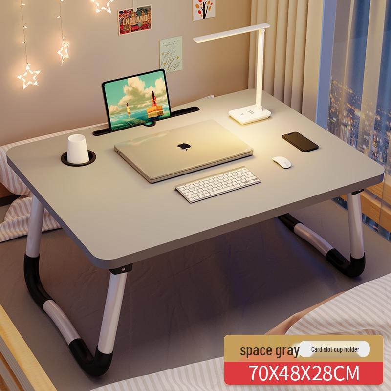 Foldable Laptop Bedside Table - Adjustable Study Desk for Bedroom or Bay Window