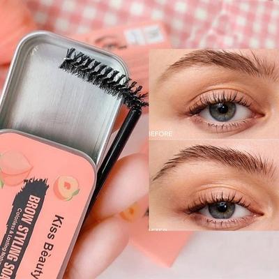 Creme modelador de sobrancelha 3d, à prova d'água, secagem rápida, maquiagem, escultura de sobrancelha, sabão natural, pomada de sobrancelha selvagem, configuração de gel, cosméticos de cera