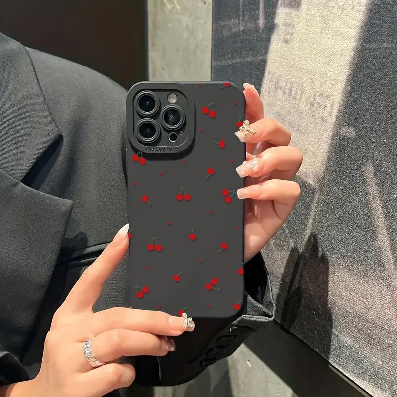 Cute Cherry Pattern Silicone Phone Case For Xiaomi Mi 15 14T 13T 12T Pro 14 13 11 Lite 5G NE Poco F6 F5 X5 M6 X7 Pro Soft Cover