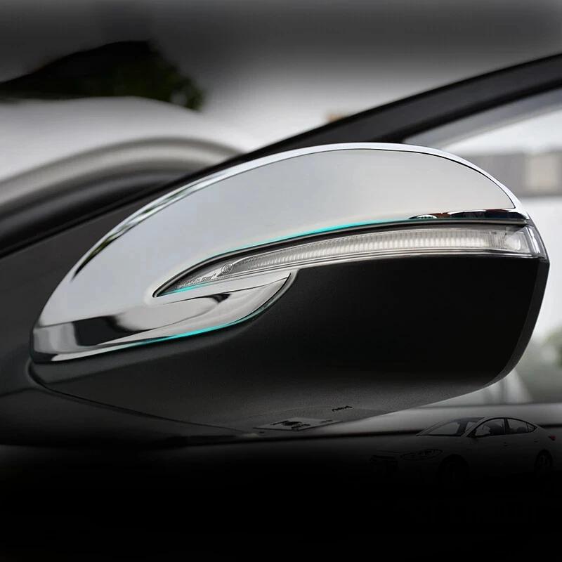 For Hyundai Elantra Avante AD 2016- I30 Accent Solaris Rearview Side Mirror Cover Sticer Wing Cap Exterior Door Case Trim