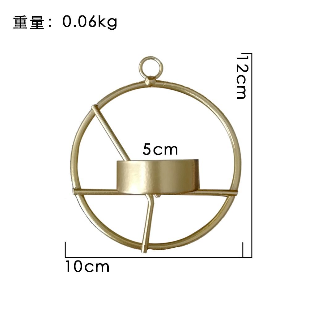 Easy to Clean Wall Hanging Tea Lights Iron Art Round Metal Wall Holder  Wedding
