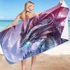 Dragon Microfibre Beach Towel, Quick-Dry Towel for Adults Kids, Absorbent Perfect for Swimmingm,Beach, Pool, Travel Cozy Blanket