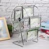 Metal Rotating Wheel Picture Photo Frame Wedding Photography Studio Decor for 5x3.5in Photo