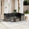 VidaXL Garden Lounge Set with Cushions 8 Pcs, Patio Sofas, Patio Furniture Set, Outdoor Furniture, Grey 3263228