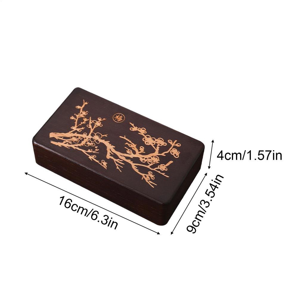 Wooden Jewelry Box for Women Portable Wooden Vintage Organizer Earring Jewelry Box for Kids Daughter Family Friends Ring Earring