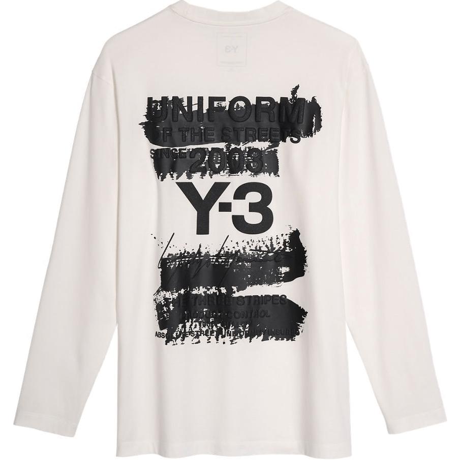

adidas x Y-3 U GFX L/S Tee White Unisex Streetwear JM3234 M