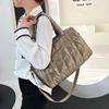 Shoulder Bag Bright Space Cotton Tote Bag Korean Style Nylon Handbag  Autumn Winter
