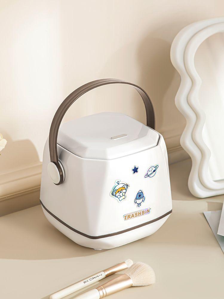 Push-Type Desktop Trash Can - Stylish Waste Basket for Home, Office, or Car