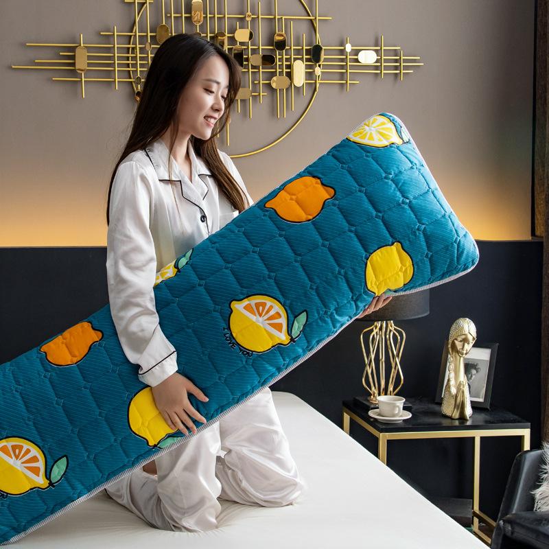 Cotton Padded Long Pillowcase Waterproof Pillowcase for Two People Thickened and Lengthened By 1.2 Meters 1.5M1.8 Household Long Pillowcase