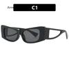 Vintage Retro Stil Sonnenbrille Herren Rechteckige Form Ausgehöhlter Bügel Sonnenbrille Damen Europäisch Amerikanischer Stil Damen Sonnenbrille