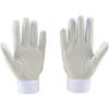 ZETT Baseball Batting High School Baseball Rules Silicone White Size M Gloves, Hand-Held, Compliant, Palm, (1100), (BG519HS)
