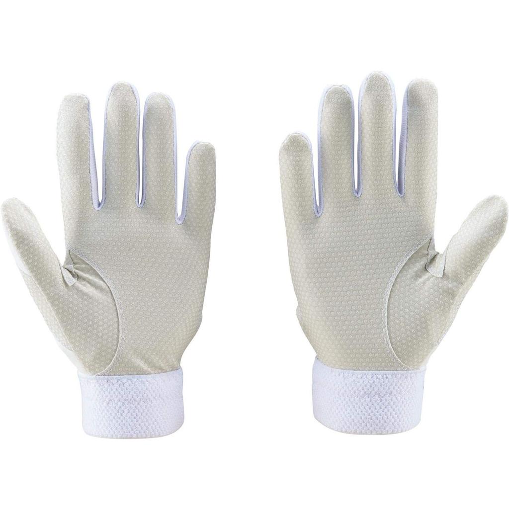 ZETT Baseball Batting High School Baseball Rules Silicone White Size M Gloves, Hand-Held, Compliant, Palm, (1100), (BG519HS)