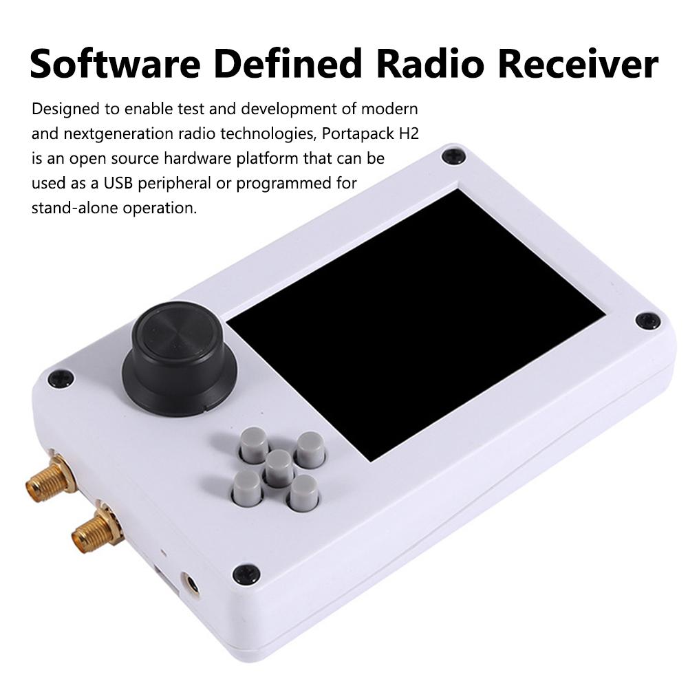 Portapack H2 Software Defined Radio Receiver Set Portable Radio Signal Receiver 3.2in Digital Dispaly Screen Radio
