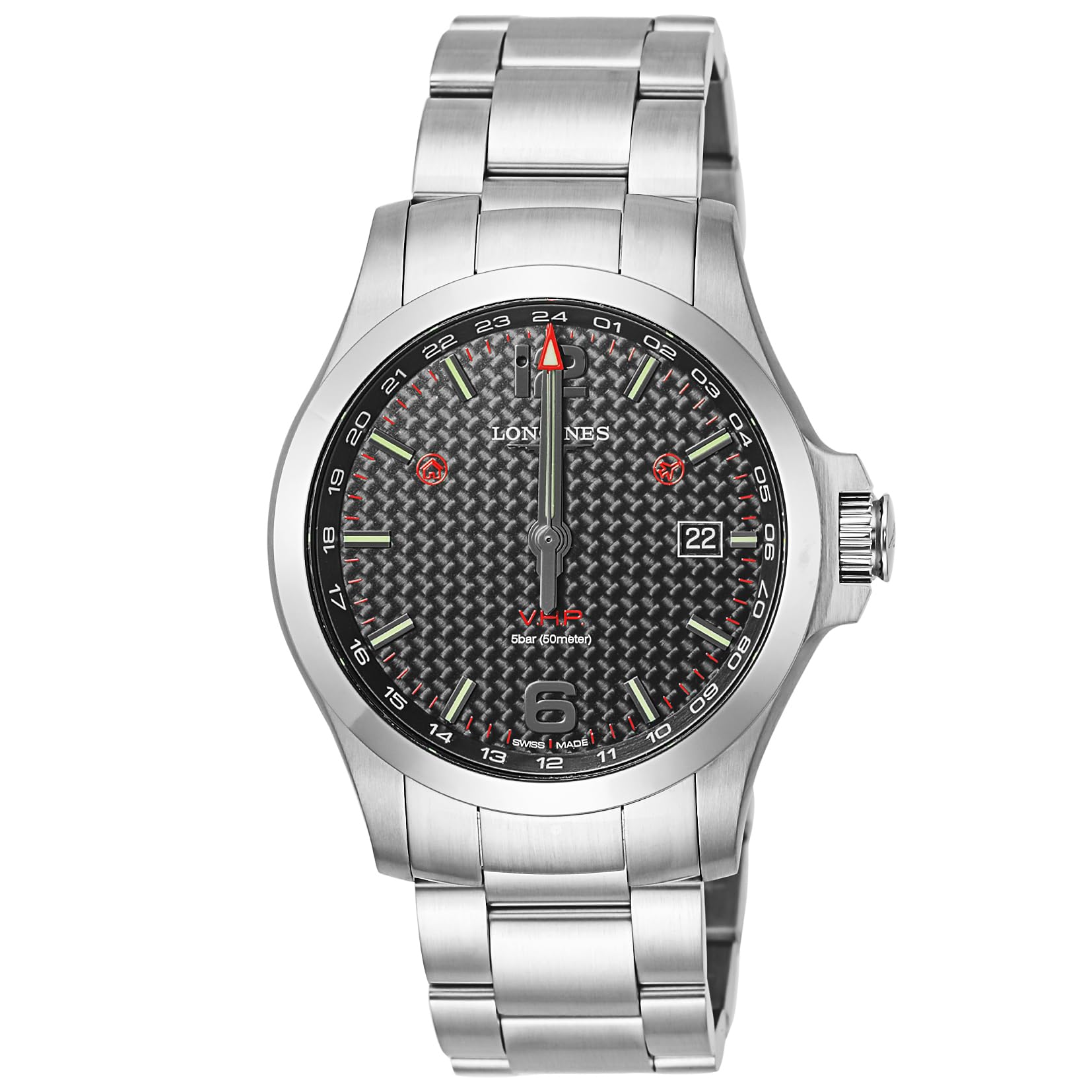 

Watch CONQUEST Conquest Quartz 5 ATM Water Resistant Sapphire Glass Black Dial Stainless Steel Silver [Longines] Men s V.H.P V.H.P L3.728.4.66.6 чорний