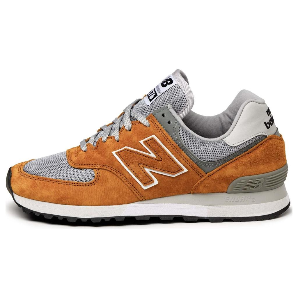 New Balance Nb 576 Pigskin Comfortable Simple Durable Breathable Low-Top Lifestyle Casual Shoes Unisex Casual Shoes Brown Yellow OU576OOK