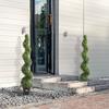 2 Pack 5' Artificial Boxwood Topiary Tree Faux Plant UV Decor In/Outdoor