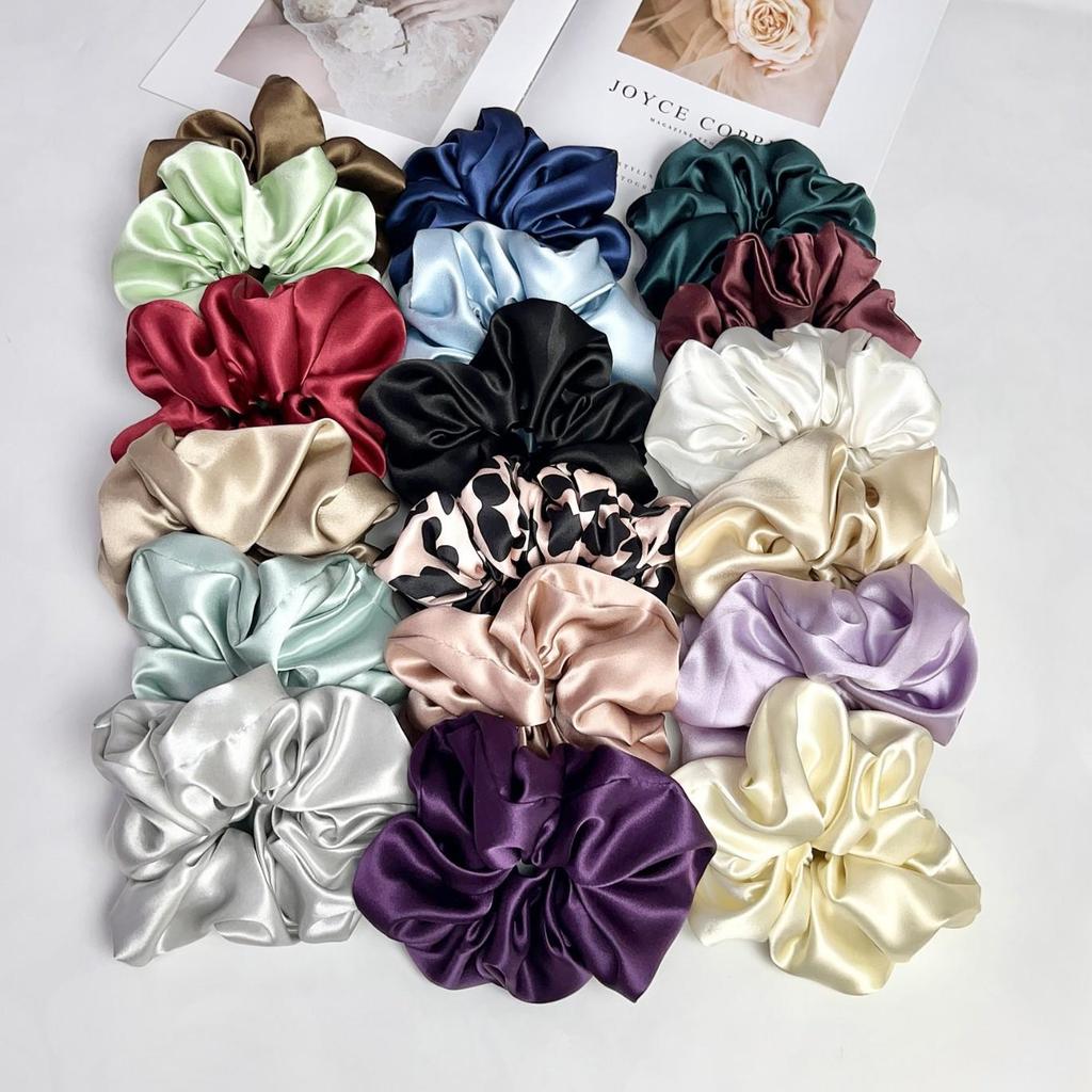 7cm Large Mulberry Silk Scrunchies - Luxury Hair Ties & Accessories