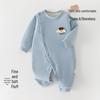 Infant Unisex Long Sleeve Warm Bodysuit - Autumn/Winter Jumpsuit for Newborns