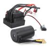 Waterproof RC 3660 3300KV 4 Poles Brushless Motor with 80A ESC Combo Set for 18 RC Car