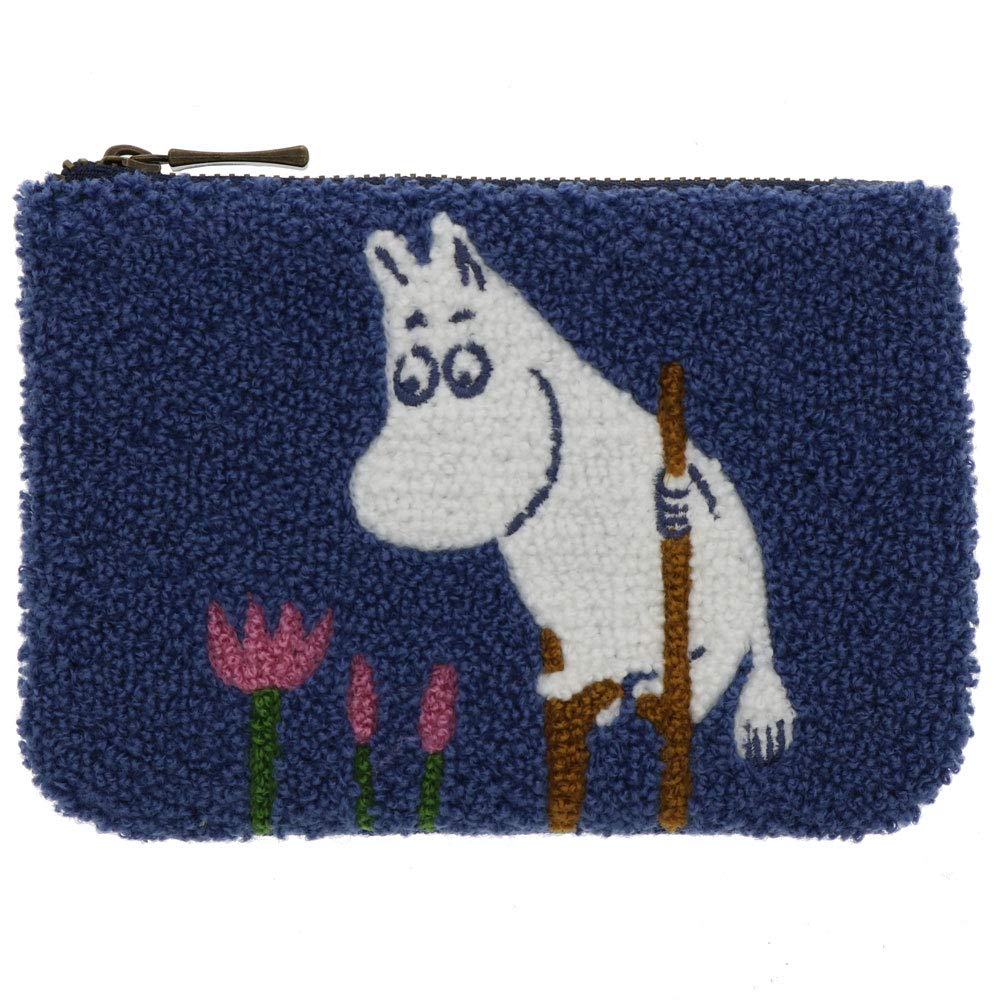

Sunstar Stationery Moomin Sagara Embroidered Flat S2283182 Pouch, Blue, синий