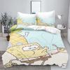 Quilt Cover set Yellow Sponge 100% Polyester Sea Star 3D Children'S Bedding Sets King Size Bedding Comforter