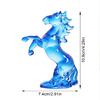 Figurina di Cavallo di Cristallo Statua di Cavallo in Vetro Fatta a Mano Figurina da Collezione Animale Fermacarte per Decorazioni da Tavolo per Casa e Ufficio