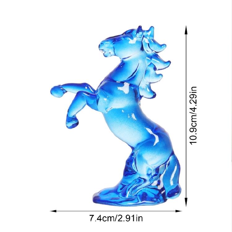 Figurina di Cavallo di Cristallo Statua di Cavallo in Vetro Fatta a Mano Figurina da Collezione Animale Fermacarte per Decorazioni da Tavolo per Casa e Ufficio