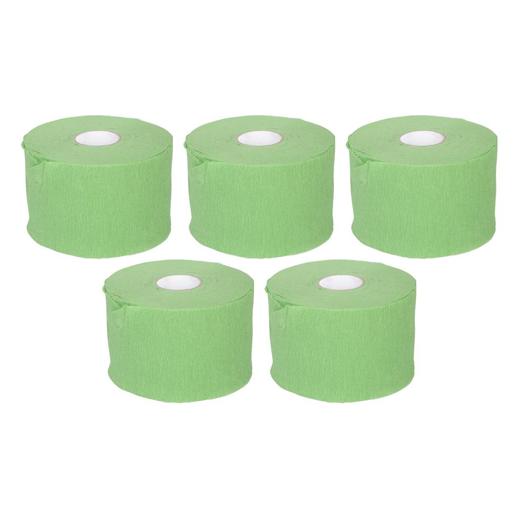 5 Rolls Disposable Barber Paper Neck Strips Self Adhesive Hairdressing Stretchy Wrap for