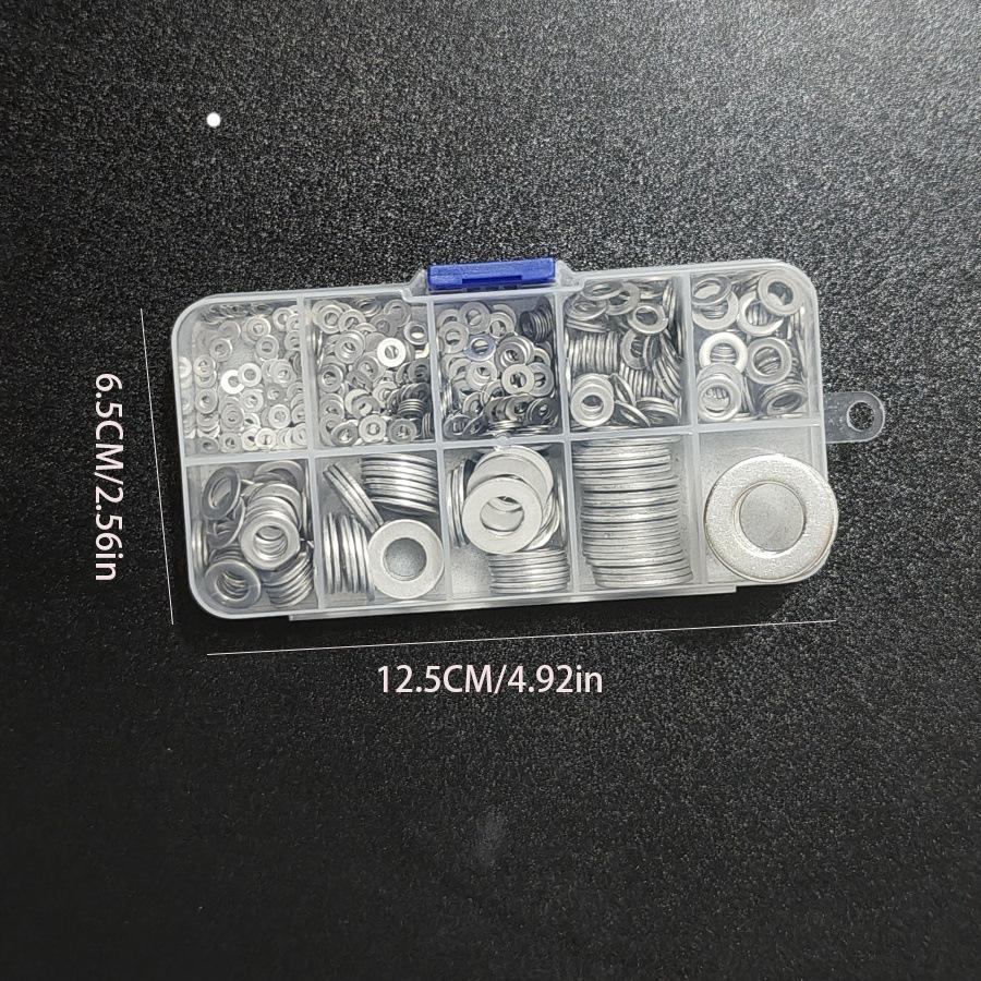 80-360pcs 304 stainless steel flat washer cross-border box gasket M2-M12