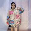 2024 Women's Retro Faux Mink Hoodie Sweater: Autumn/Winter Loose Fit, Lazy Style with Heavy Industry Hot Drilling