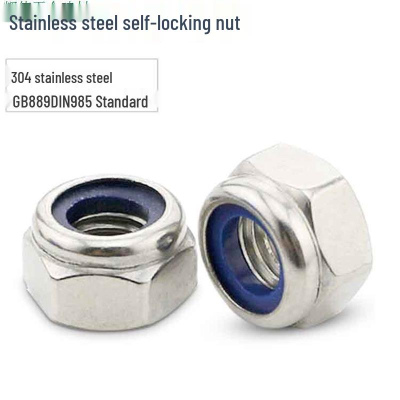 304 Stainless Steel Self-Locking Anti-Slip Nut (M4-M20)