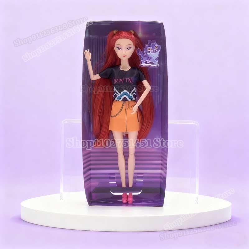 Cartoon Anime K-pop Demon Hunters Doll Kawaii Vinyl Toys Rumi Mira Zoey Action Figures Fans Ornaments Christmas Room Decoration