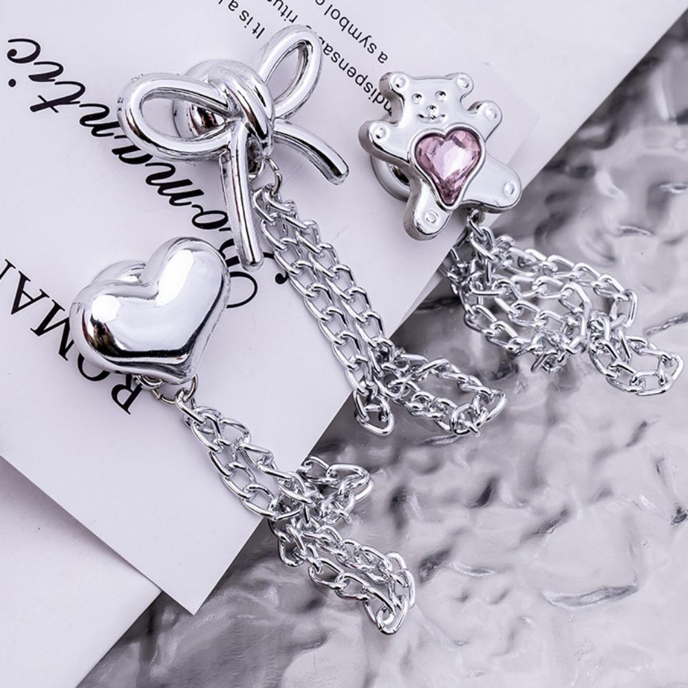 10pcs Non-hole Shorten Trouser Clip Multi-Function Tassel Chain Cuff-link Jeans