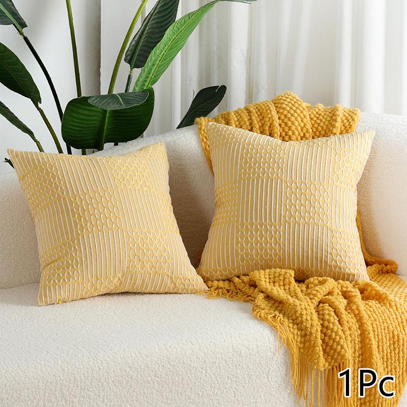 1шт плетение геометрический чехол для подушки диван хлопковая нить простая наволочка домашний декор наволочка для подушки гостиная 935₽