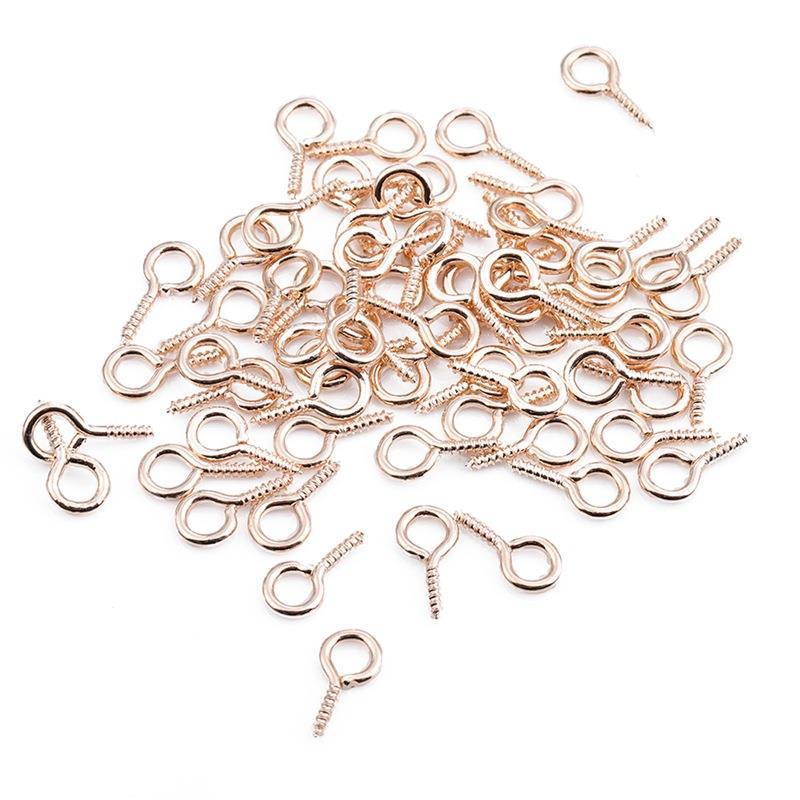 Șurub cu ochi de oaie cu perlă pentru bijuterii DIY: Cercei cu mărgele, Brățară, Accesoriu pandantiv