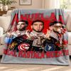 Anuel AA blanket Flannel Blanket Soft Cozy Plush Throw for Sofa Bed Lightweight Home Decoration Outdoor camping