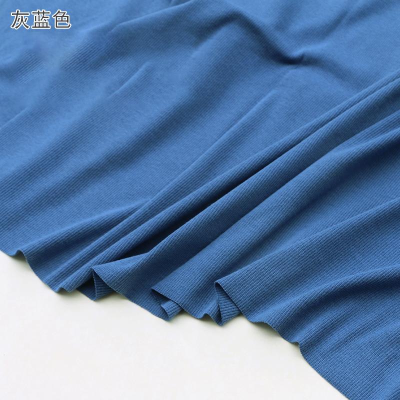 120x50cm Elasticity Cotton Ribbed Knitted Fabric For Undershirt, Women's Dresses, T-shirts, Vests, Handmade DIY Sewing Fabrics