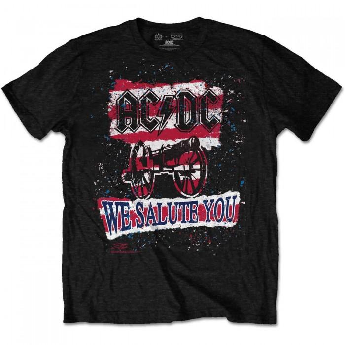 AC/DC T-shirt a righe We Salute You per Adulti Unisex