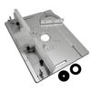Aluminum Router Table Insert Plate W/ Miter Gauge for Woodworking Benches Table Saw Multifunctional Trimmer Engraving Machine