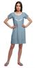 Moomaya Cotton Lace Neckline Sleepwear For Women Button Placket Nightdress