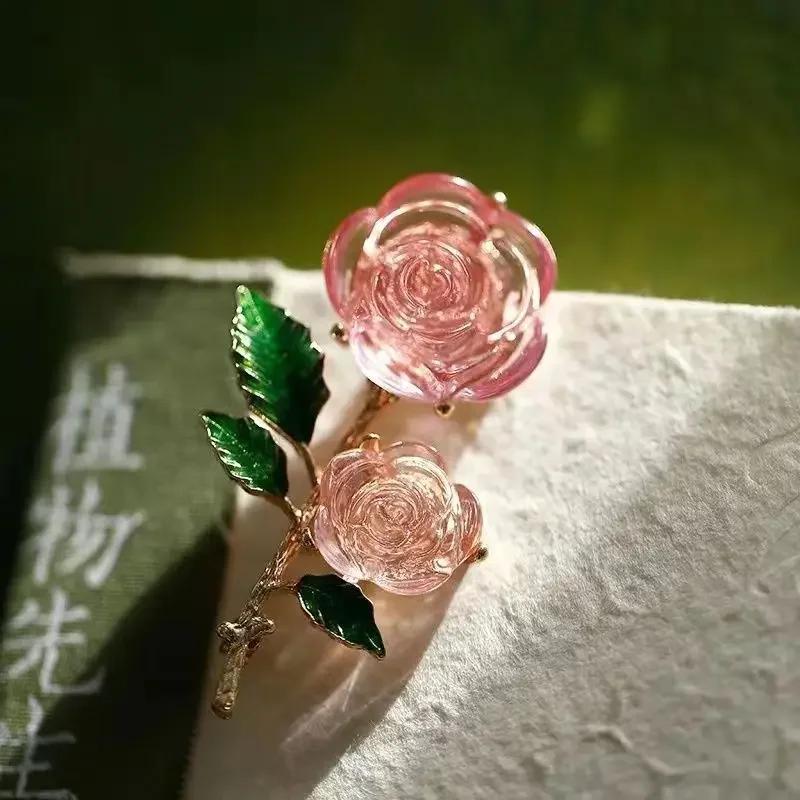 

Новые модные броши в виде растений и цветов для женщин, роскошные броши, булавки в виде цветов ромашки и жасмина, аксессуары для одежды