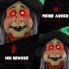 Witch with Magic Potion, Halloween Decoration, Creepy Sounds, Red Eyes, Movable, 183 Cm