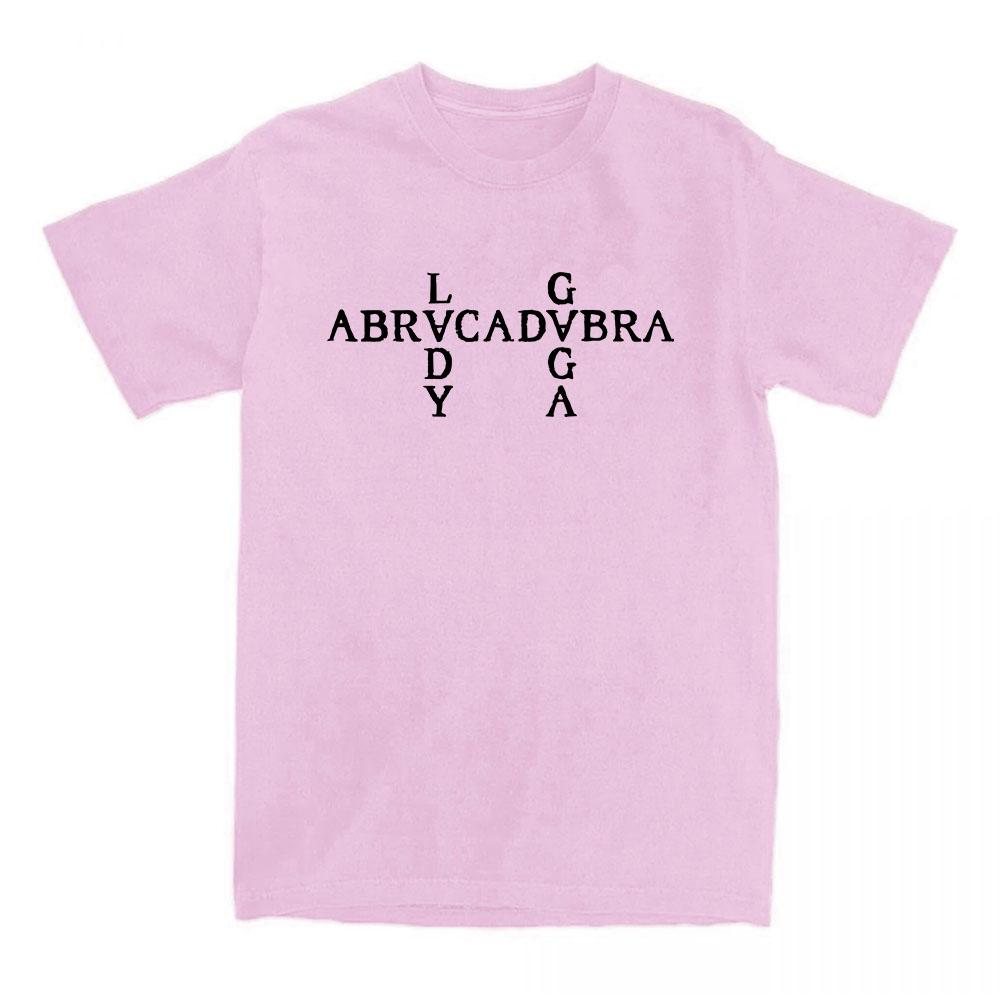 Abracadabra Lady Gaga Mayhem Album Tshirts Short Sleeve Round Neck Women Tshirt Cotton Tees Camisetas Casual Hip Hop Streetwear